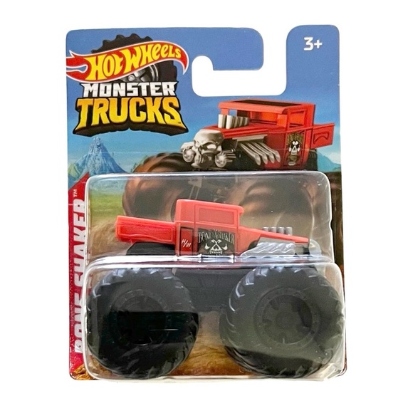 Hot Wheels Monster Trucks Bone Shaker Toy Red New - Picture 1 of 2